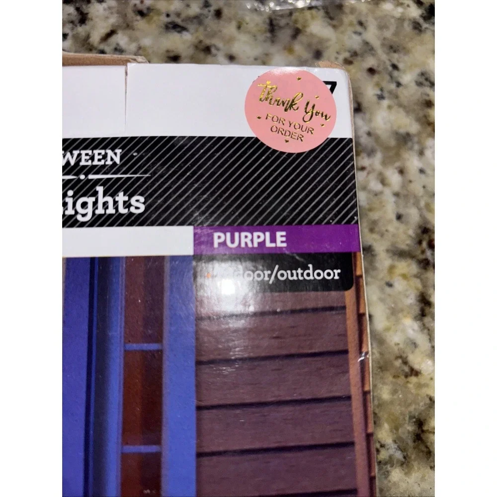 12ft Purple Rope‎ Lights Indoor/Outdoor NIB. 2519